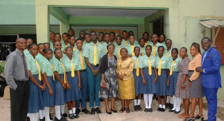 Students learning in the classroom
