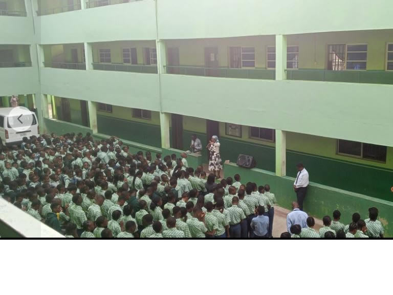 Students participating in school activities